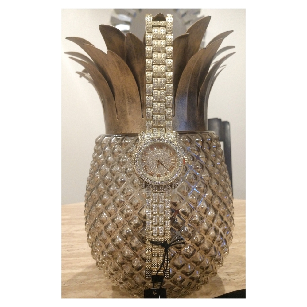 NWT! TECHNO PAVE WATCH